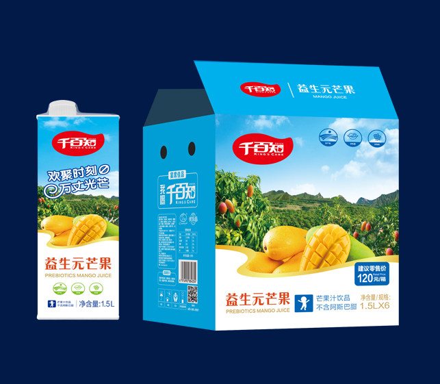 益生元芒果汁1.5L*6