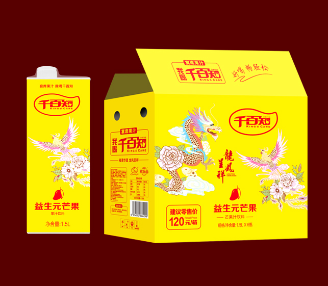 龙凤呈祥益生元芒果1.5L*6